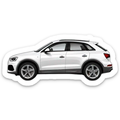 Audi q3 blanco sticker