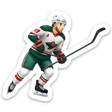 Minnesota Wild ice hockey  sticker