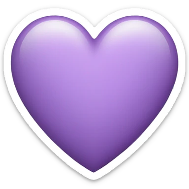 Light Purple Heart  sticker