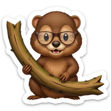 spectacled beaver sticker