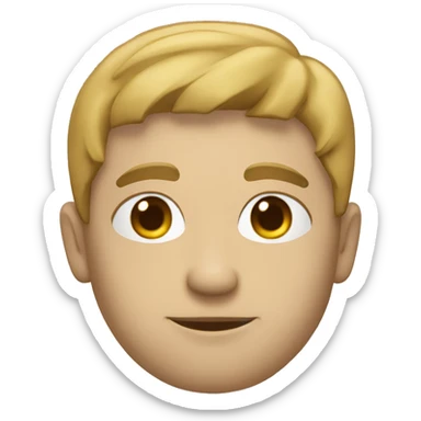 Un bien con fondoazul sticker