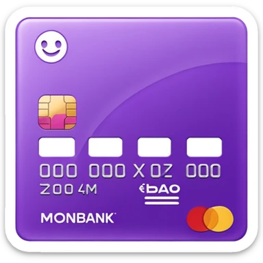 create a bank card from ua bank, which called Monobank sticker