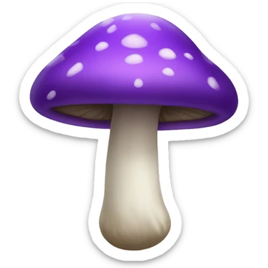 purple mushroom sticker
