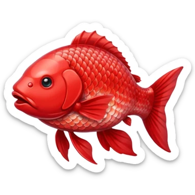 Red carp sticker