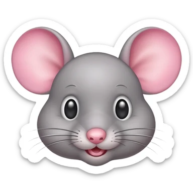 Funny cute mouse giving a side eye sticker