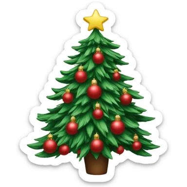coquette christmas tree sticker