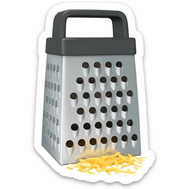 Cheese shredder sticker