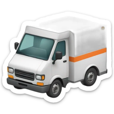 a delivery truck sticker