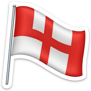 The herb of Rokiškis as a flag: devided in 4 parts... sticker