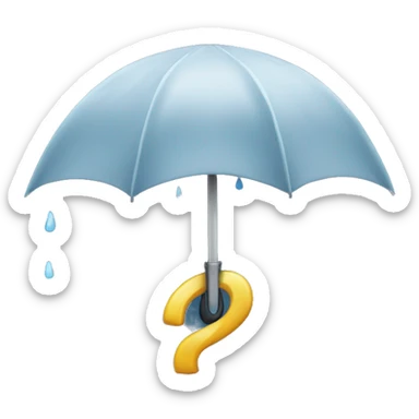 Rainy weather with storm sticker