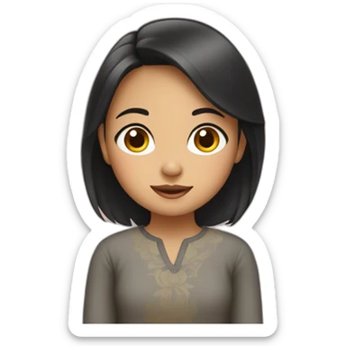 Cute indonesian girl sticker