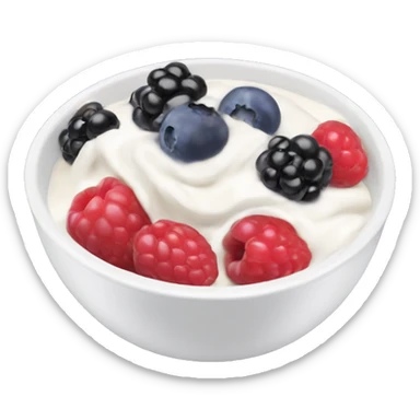 Yoghurt bowl with berries  sticker