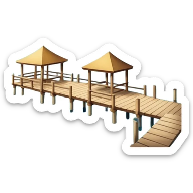 Polaroid photo showing a lake, no mountains, gazebos near the lake sticker