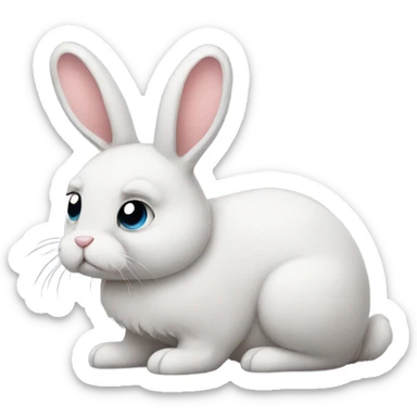 Sad bunny sticker