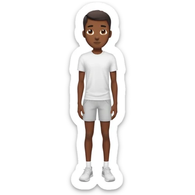 Skinny black man with gyatt full body sticker