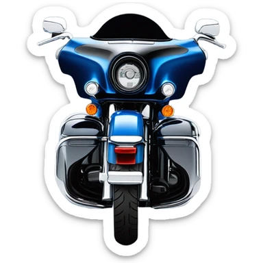 Harley Davidson Electra Glide Ultra big blue pearl and vivid black sticker