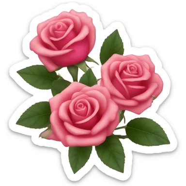 Roses in Rose sticker