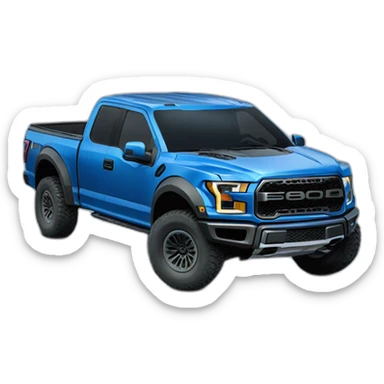 F-150 raptor blue sticker