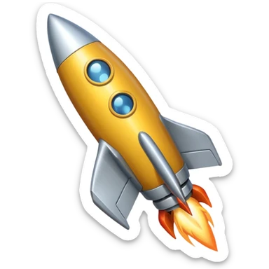 Rocket sticker