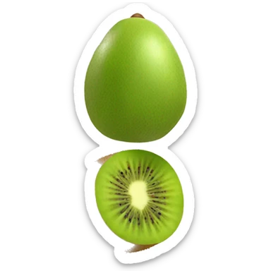 3D kiwi fruit  sticker