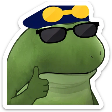 Bombastic side eye sticker