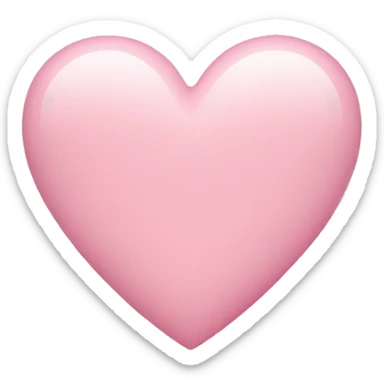 Light pink heart  sticker