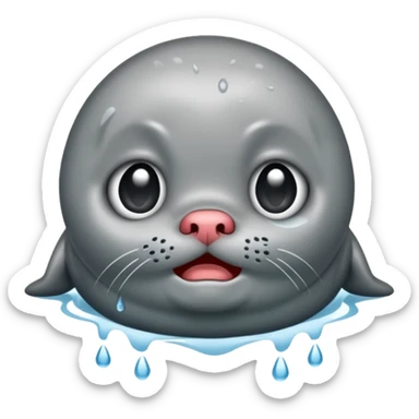 Seal cry sticker