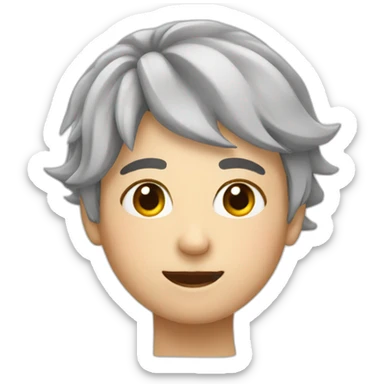 relaxed facial reaction sticker