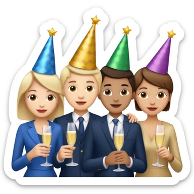 Happy new years sticker