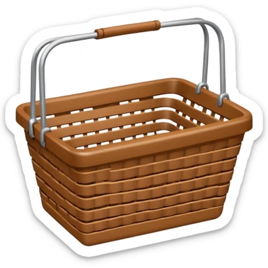 empty shopping basket sticker