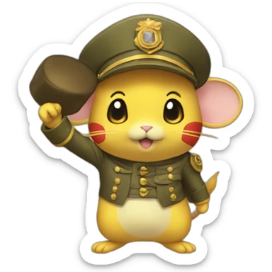 saluting Dedenne sticker
