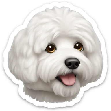 Bishon frise dog sticker