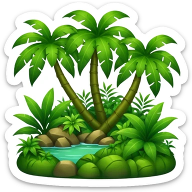 jungle sticker