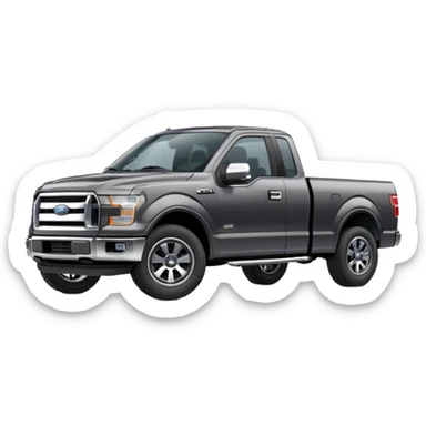 Dark Grey Ford F150 sticker