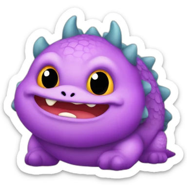 Chubby dragon svg sticker