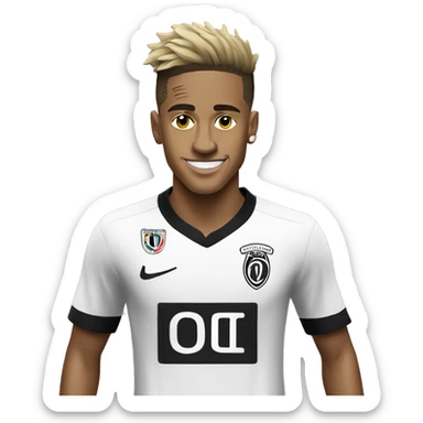 Neymar with Corinthians shirt sticker