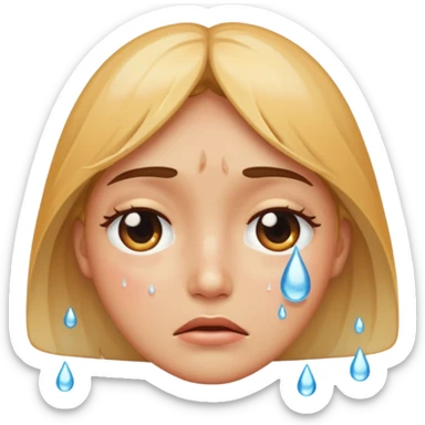 avec des larmes  sticker