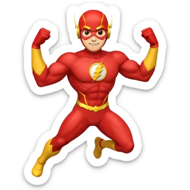 Flash man emoji sticker