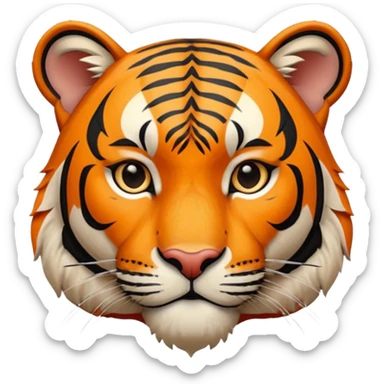 Quiero un tigre mezclado con la bandera cubana. Porque no apodan el tiger y soy de cuba sticker