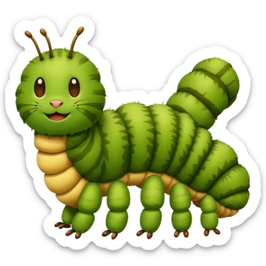 Caterpillar emoji sticker