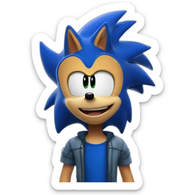 Sonic The hedgehog The movie sticker