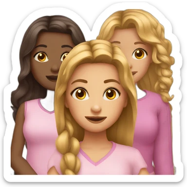 Girls trio sticker