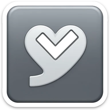 A white check inside a gray square that is tilted to the side a little bit sticker