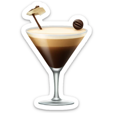 espresso martini cocktail sticker