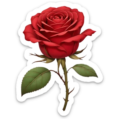 wilted rose sticker