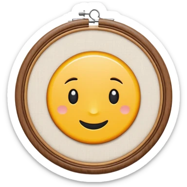 embroidery hoop sticker