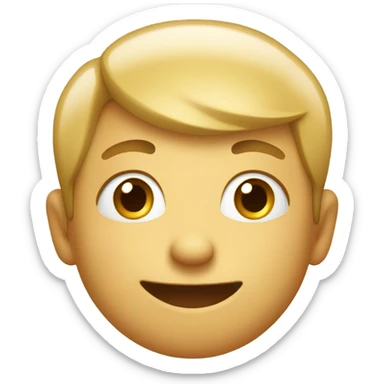 Excited nervous happy cute sticker