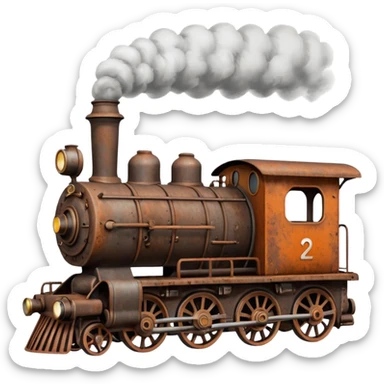 old train sticker