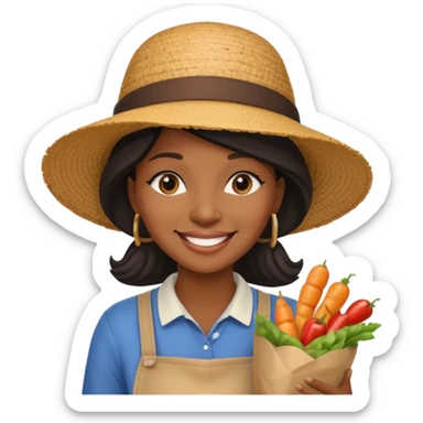 Street Food Shopper black woman  sticker