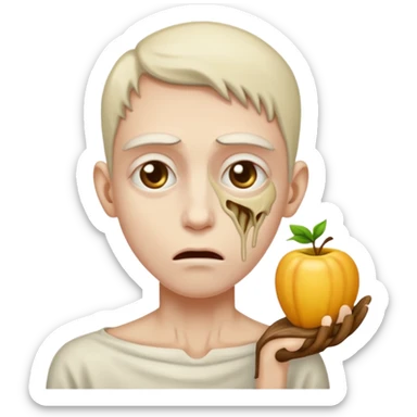 Dying of hunger sticker